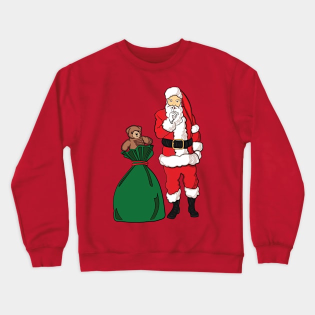 Christmas Santa Claus Crewneck Sweatshirt by evisionarts